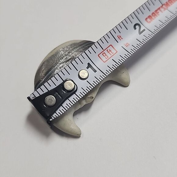 Ceramic Moon Face Brooch - Picture 2 of 4